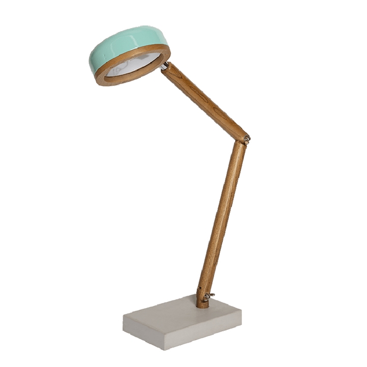HIPP bordlampe, ask/beton – Tiffany grøn